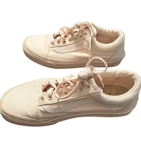 Vans Pink Canvas Sneakers with Signature Stripe - Picture 3 of 7